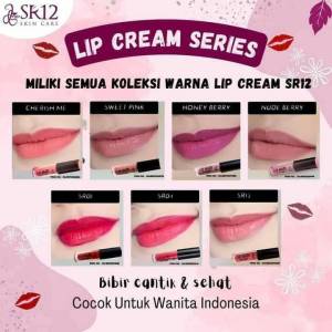 LIP CREAM MATTE SR12 / LIPCREAM WATERPROOF / LIP CARE TAHAN LAMA / LONG LASTING / PENCERAH PELEMBAB BIBIR / LIPCARE LIP MOUSSE