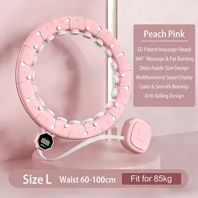 LuzNest Intelligent hu la hoop Adult Weight Loss Massage hula hoop 24 Section Adjustable Weighting Fitness Equipment