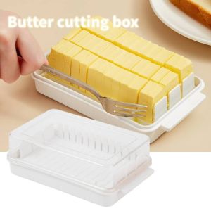 Butter Partition Cutting Storage Box Removable Refrigerator Butter Cheese Preservation Box