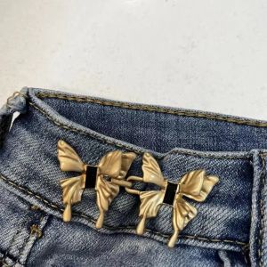 PURETEN Five Pointed Star Jeans Buttons Adjustable Butterfly Pants Pins Waist Tightening Tool Safety Pins Dress Decoration