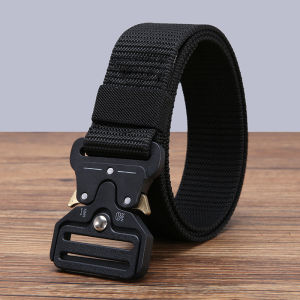 New Mens Outdoor Buckle Belt Student Nylon Tactical Belt Automatic Buckle Sports Multifunctional Belt