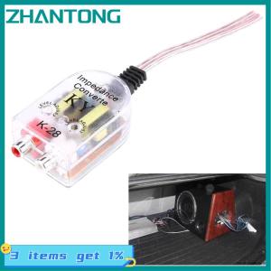ZHANTONG 12V Universal Car High To Low Impedance Converter Speaker To RCA Line Car Converter High Quality Product Parts Accessorie