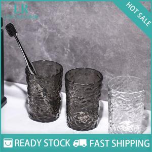 LF Wholesale✨Flash Sale ✨ Nhựa Nước súc miệng bàn chải đánh răng cup với xử lý Home phòng tắm Tumblers xách tay Mug trong suốt bàn chải đánh răng chủ