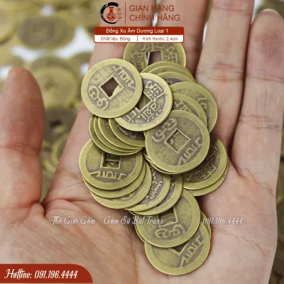 Đồng Tiền Xu Âm Dương Chiêu Tài Xin Đài Gieo Quẻ Loại 1