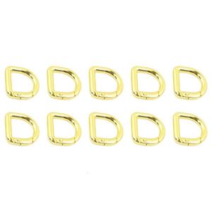 10 Pcs Keyring Clip Buckles D Rings Spring Key Hooks Keychain Clip for Purse Keychain Hardware Pet Collar Accessories