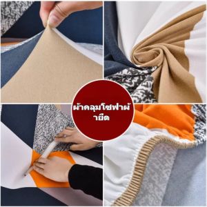 【Comfy Cove】ผ้าคลุมโซฟา 1/2/3/4 ที่นั่ง แอล L อ่อนนุ่ม ผ้าคลุมโซฟายืด ทำความสะอาดและล้างง่าย