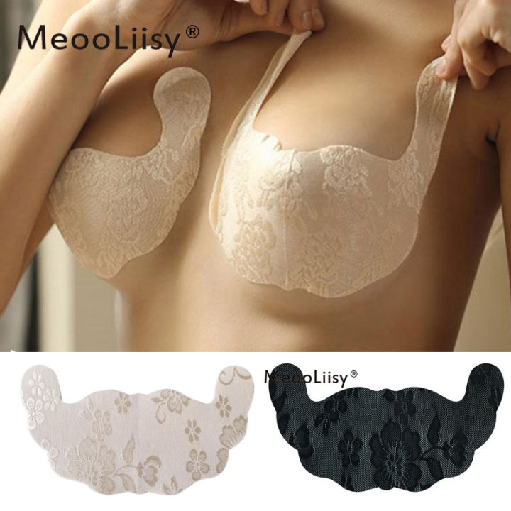Meooliisy women adhesive bra U shape breast stickers invisible push up
