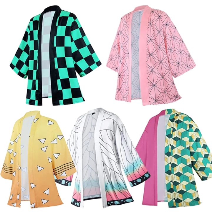 Người lớn trẻ em diệt quỷ cứu nhân cosplay Kimono haori Anime kimetsu no  Yaiba Kamado nezuko kochou Shinobu Trang Phục Cosplay Áo khoác mùa hè