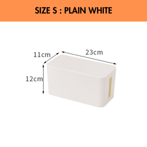 Cable Management Storage Box Minimalist Cable Organizer Box & Safety Socket Case Wire Plug Box Bekas penyimpan Kabel