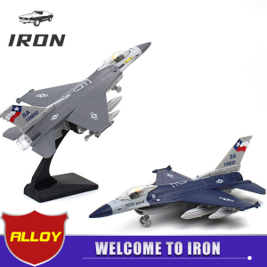 IRON alloy fighter F16 model sound and light pull back aviation military aircraft model decoration gift (in stock)