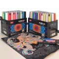 AICRANE 12 colors Marker Set Sketching Ceramic Graffiti Acrylic Paint Pen For Calligraphy Lettering Rock Glass Canvas Metal Ceramic Wood. 