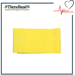 Thera-Band Exercise Bands Retail Pack 1.5m Latex Elastic Therabands for Upper & Lower Body & Core Exercise