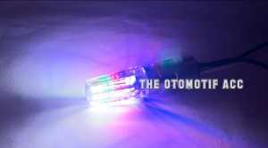 Lampu Stop Rem Model Lancip Nyala 4 Warna Mode Running & Flash Arus Dc 12 volt Socket kaki 2 (1157)