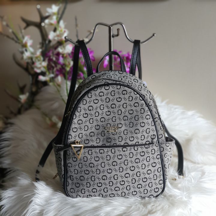 Black guess outlet mini backpack