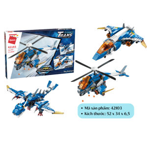 Đồ chơi -  Bộ đồ chơi xếp hình mô hình máy bay chúa tể bầu trời  42103 - QMAN