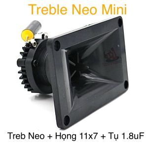 Loa treble neo rời loa ru yến âm thanh chuẩn - treble 250 từ neo - kèm họng 80 vuông tụ 1.8uf cao cấp