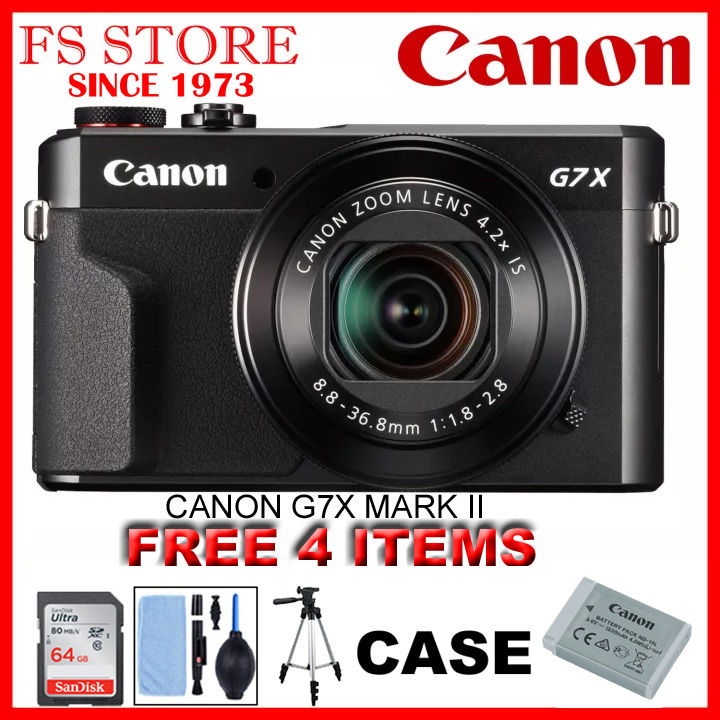 CANON ORIGINAL MALAYSIA G7XII MARK II FREE 64GB& TRIPOD & CLEANING SET