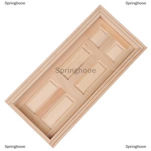[COD] Springhooe 1 12 Dollhouse Miniature 6 Panel Interior Wooden Door DIY Furniture Accessories