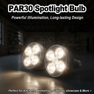 Par30 Led Light 220v 24degree Angle Par Lamps Spotlight 3000k 4500k 6000k 35w 45w Track E27 Bulbs Energy Saving Kitchen Lighting