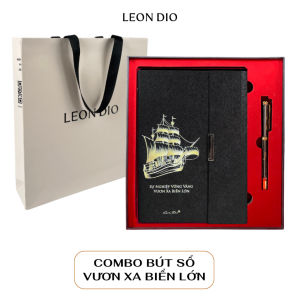 GIFTSET Bộ Quà Tặng Sổ Vươn Xa Biển Lớn & Bút Ký Cao Cấp Leon Dio Loyal