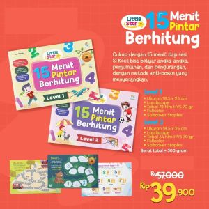 Family READY 15 Menit Pintar Beritung Level 1 dan Level 2 Little Star / Buku Anak Kekinian / Buku Aktivitas Anak