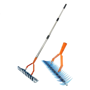 Linh hoạt 170cm thatching rakes 4 phần điều chỉnh răng thép không gỉ lý tưởng cho cỏ chết làm sạch trong không gian ngoài trời