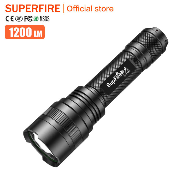 SUPERFIRE C8-H Ultra-bright Bright 21700 Flashlight High-power ...