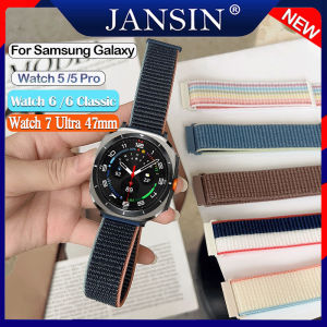 Woven Nylon Watch Band For Samsung Galaxy Watch Ultra 7 4 6Classic 47mm 43mm Sport Breathable Bracelet For Samsung Galaxy Watch 7 6 5 4 40mm 44mm 5pro 45mm Wrist Strap
