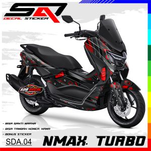 Decal Sticker Full Body NMAX TURBO 2024 Premium Racing Skotlet Variasi SDA.04