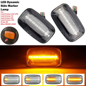 [READY STOCK] (2pcs) Toyota Landcruiser 70 80 100 LC2 LJ78 Hilux SR166 Fender Side Signal Marker Lamp Light LED