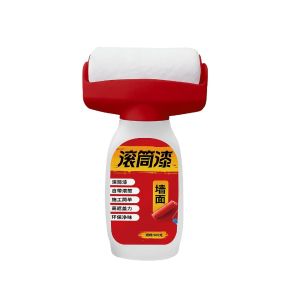 สีทาผนังพร้อมลูกกลิ้ง สีลูกกลิ้งลบรอยเปื้อน ขนาด500g. สีขาว สีทาผนัง ลูกกลิ้งใหญ่ สีลบรอยผนัง