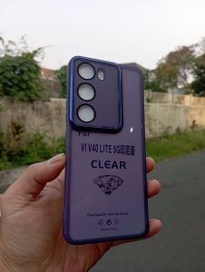 Case Vivo V40 Lite Silikon Square Plating Soft Casing Handphone