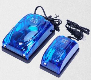 ปั๊มลมตู้ปลา ปั๊มลมออกซิเจน บ่อปลา มี 1 ทางและ 2 ทาง แถมฟรี สายยางและหัวทราย ส่งจากไทย