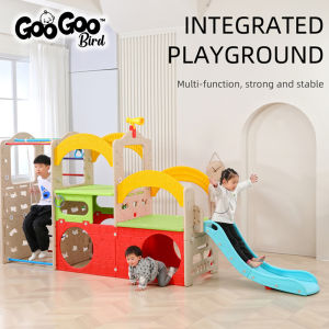 Kindergarten Kid Premium CASTLE DELUXE PLAYGROUND SET playhouse Swing slide Gelongor Buaian Rumah Permainan