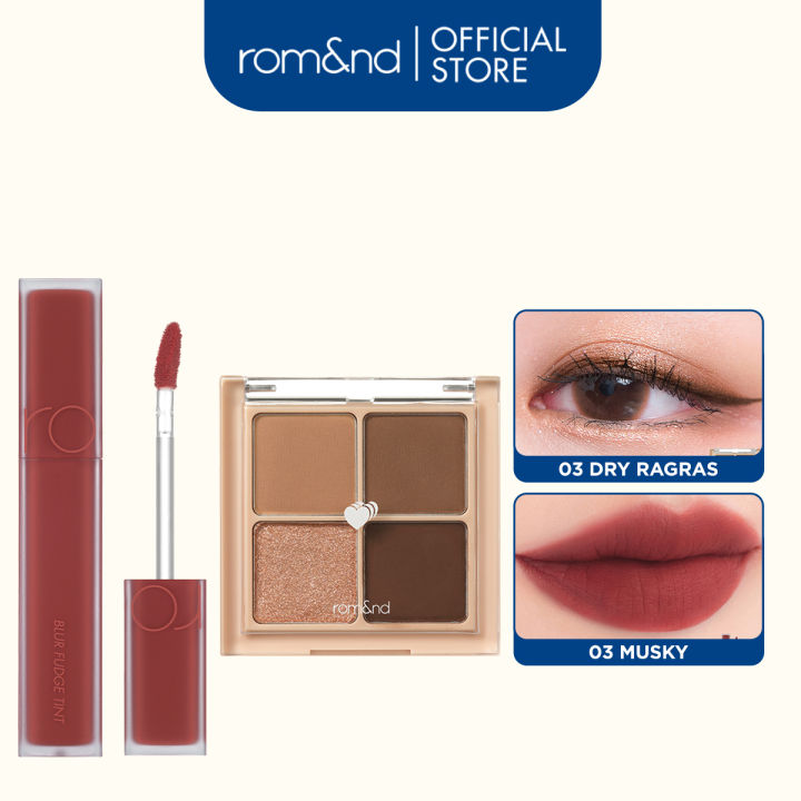 Combo%20B%E1%BA%A3ng%20m%C3%A0u%20m%E1%BA%AFt%20Romand%20Better%20Than%20Eyes%206.5g%20+%20Son%20kem%20si%C3%AAu%20l%C3%AC%20Romand%20Blur%20Fudge%20Tint%205g%20-%20Image%202