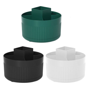 Giá xếp đồ trang điểm xoay 360 ° với lưu trữ nhiều lớp để chổi trang điểm son môi trên bàn trang điểm nhà tắm bàn trang điểm