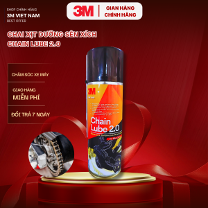 Chai Xịt Bảo Dưỡng Sên Xích 3M Motor Care Chain Lube 2.0 EXP for Bike Chain (Chain Lubricant) 250G