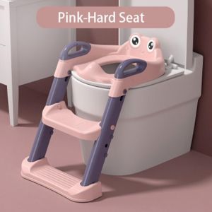 Adjustable Toddler Toilet Potty Chair for Kids Training Seat With Soft Cushion And Sturdy Non-Slip Step Stool Ladder