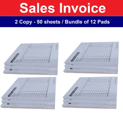 Generic Ordinary Sales-Invoice / Receipt Paper ( 12 Pads)