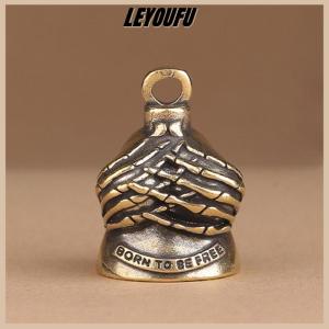 LEYOUFU กระดิ่งรถจักรยานยนต์ผู้พิทักษ์สำหรับนักปั่นจักรยานผู้หญิงผู้ชายพร้อมที่แขวนกระดิ่งนักขี่จักรยานสำหรับผู้ขับขี่โชคดีกระดิ่งวิญญาณ