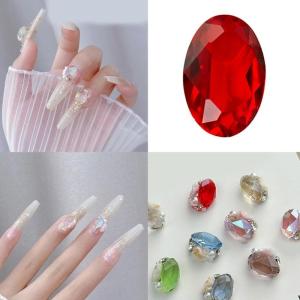 Móng tay quyến rũ vẻ đẹp nghệ thuật vẽ móng tay nhọn dưới móng tay đá quý chim bồ câu trứng kim cương giả gắn móng quyến rũ tự làm móng tay trang trí