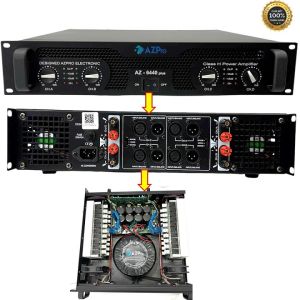 Đẩy 40 sò -4 kênh công suất cao ghép cho dàn Karaoke sự kiện và gia đìnhchính hãng AZpro AZ-6440 Pluss