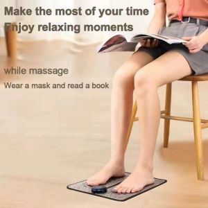 K.1pcs EMS Plantar massage pad Electronic pulse massage pad relieving fatigue Massage pad Portable multifunctional intelligent foot physiotherapy massage mat