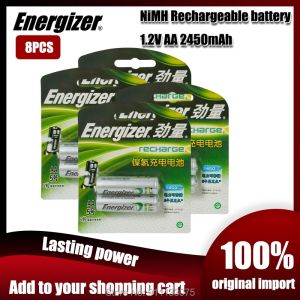 Energizer Asli 1.2V AA Baterai Isi Ulang 2450mAh Ni-MH AA Baterai untuk kamera Anti-menjatuhkan