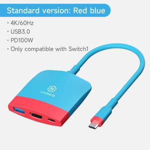 Hagibis Switch 2 TV Dock Portable Docking Station for Switch 1/2/OLED USB C to 4K 60Hz HDMI PD USB3.0 HUB for Macbook Laptops