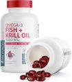 Viên uống dầu nhuyễn thể Omega-3 Fish + Krill Oil 1000mg Bronson [Hàng Mỹ]. 