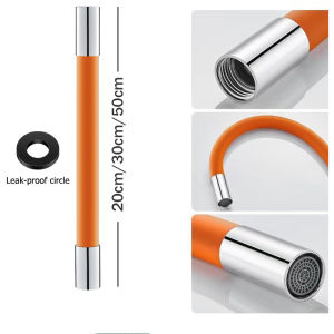 Faucet Extension Extender Universal Rotating Shaped Extension Pipe Splash Proof Balcony Mop Pool Kitchen Toilet F41