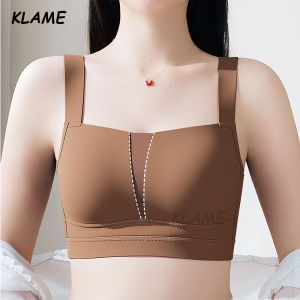 Klame M-4XL cỡ lỡn cốc cố định không dây chống chảy xệ cho nữ klm1376 Áo ngực mỏng thoáng khí liền mạch