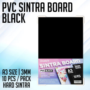 PROPRINTZ QUAFF PVC Sintra Board Black 3mm A4/A3 | 10pcs with Safety Corner
