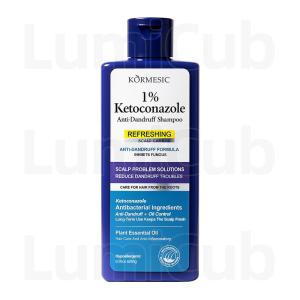 KORMESIC Anti-Dandruff Shampoo with 1% Ketoconazole | Oil Control & Itchy Scalp Care 265g